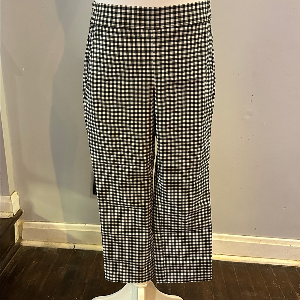 Rafaella Black and White Dress Pants with Tailored Silhouette